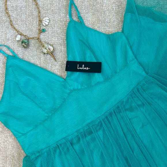 Lulus Dresses & Skirts - NWT Lulus Teal Mermaid Gown Maxi Dress